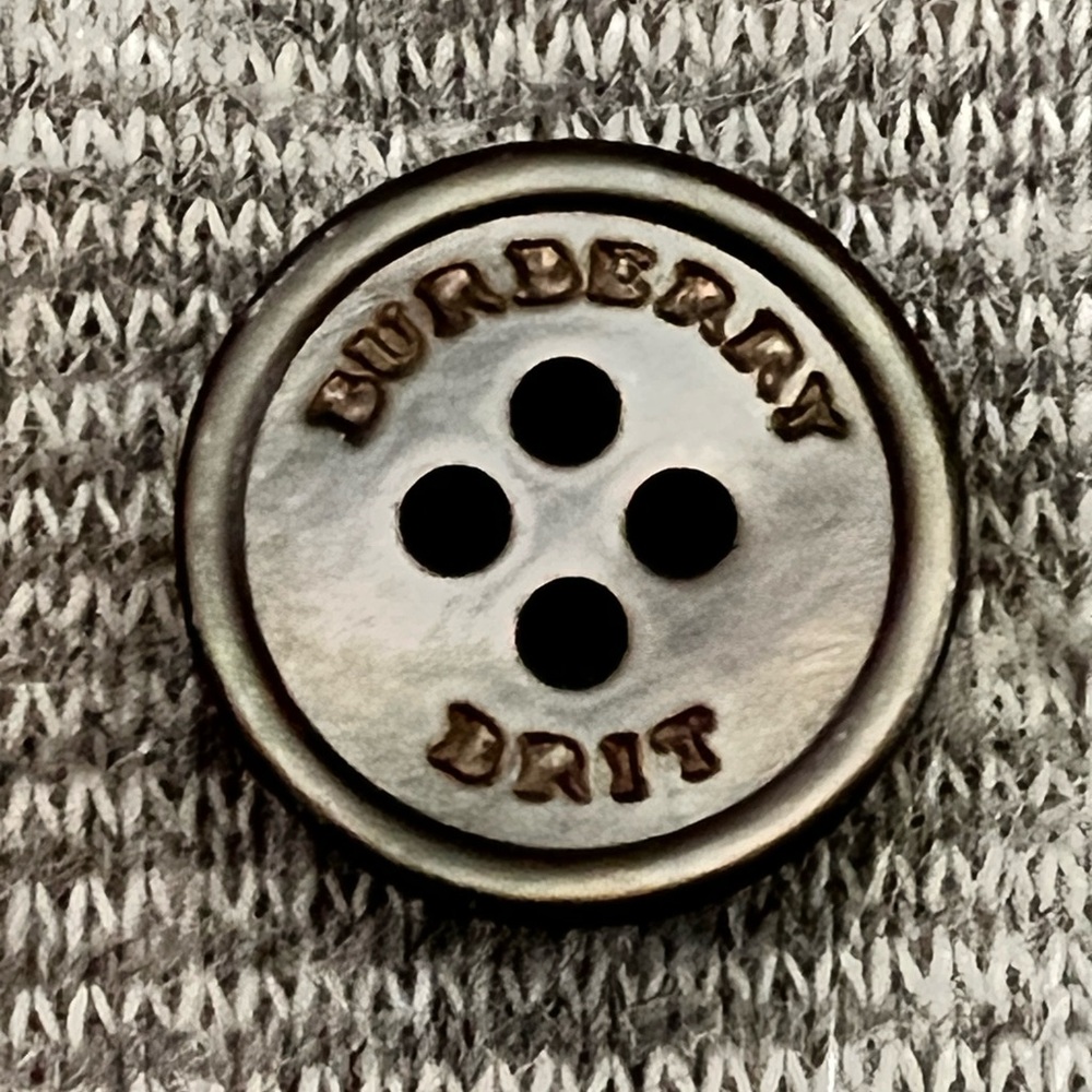 BURBERRY BRIT 10 Brownish Gray Iridescent Replacement Buttons 1/2” Exc Cond